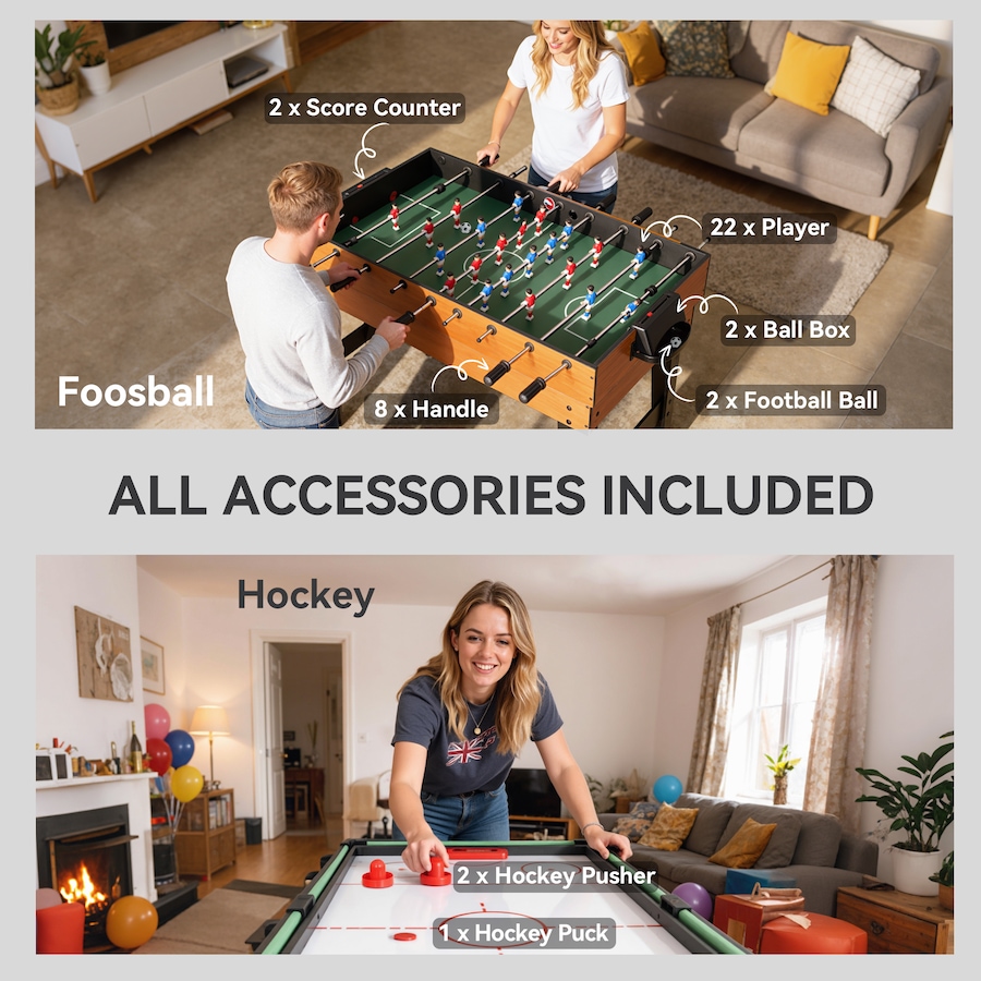 Image 965754_ALTMORE6.jpg, Product 965-754 / Price $209.99, Soozier 5-in-1 Multi Game Table, 53 in Combo Game Table for Adults from Soozier on TSC.ca's Toys & Hobbies department