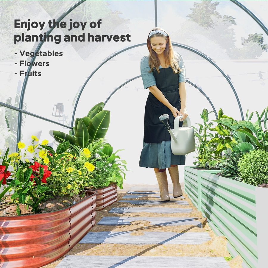Image 965759_ALTMORE7.jpg, Product 965-759 / Price $139.99, Outsunny Polytunnel Greenhouse with Mesh Window, Grow House Tent, Clear from Outsunny on TSC.ca's Home & Garden department