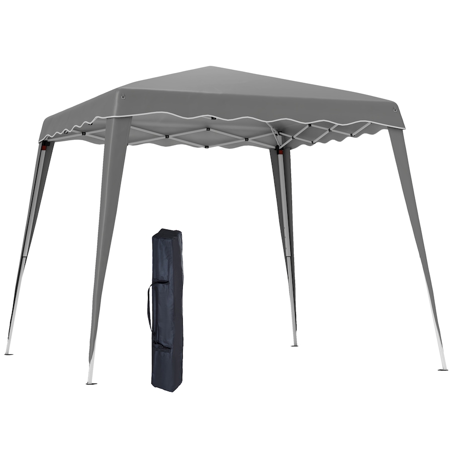 Image 965761.jpg, Product 965-761 / Price $109.99, Outsunny 8' x 8' Pop Up Canopy Foldable Outdoor Canopy Tent w/ Bag, Grey from Outsunny on TSC.ca's Home & Garden department