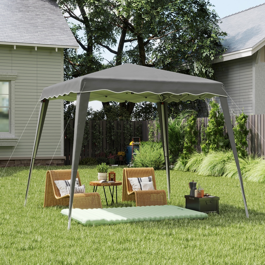 Image 965761_ALTMORE1.jpg, Product 965-761 / Price $109.99, Outsunny 8' x 8' Pop Up Canopy Foldable Outdoor Canopy Tent w/ Bag, Grey from Outsunny on TSC.ca's Home & Garden department
