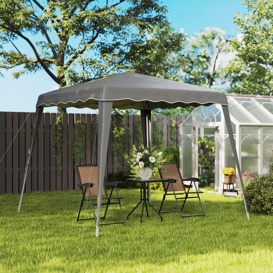 Image 965761_ALTMORE7.jpg, Product 965-761 / Price $109.99, Outsunny 8' x 8' Pop Up Canopy Foldable Outdoor Canopy Tent w/ Bag, Grey from Outsunny on TSC.ca's Home & Garden department