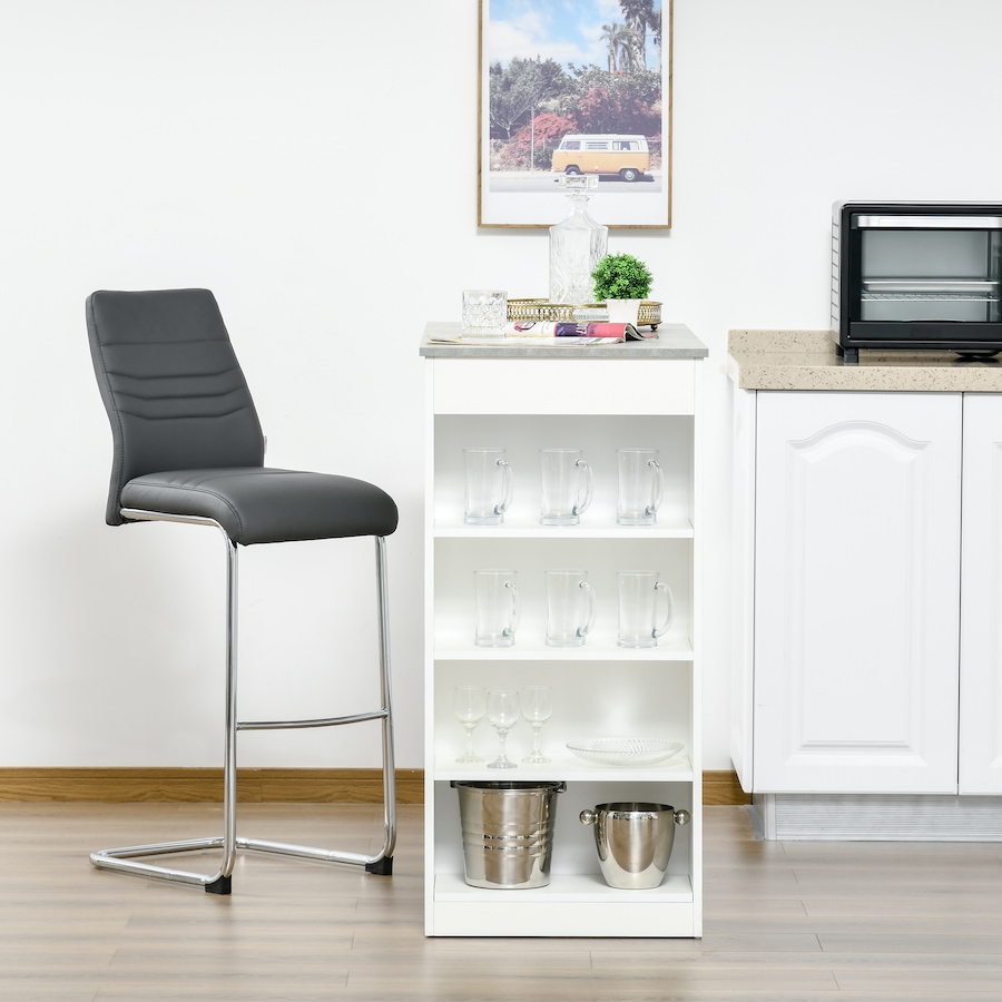 Image 965824_ALTMORE14.jpg, Product 965-824 / Price $139.99, HOMCOM Bar Table, High Top Pub Table with 4 Storage Shelves for Home Bar Kitchen from HOMCOM on TSC.ca's Home & Garden department
