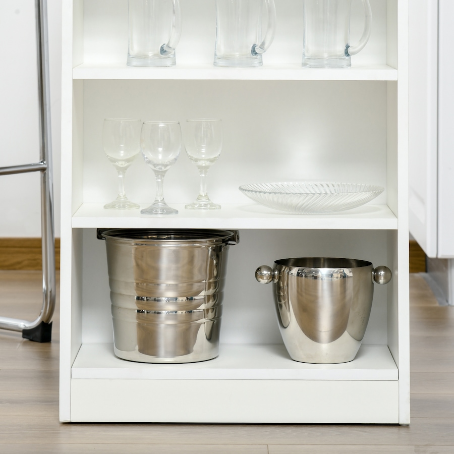 Image 965824_ALTMORE15.jpg, Product 965-824 / Price $139.99, HOMCOM Bar Table, High Top Pub Table with 4 Storage Shelves for Home Bar Kitchen from HOMCOM on TSC.ca's Home & Garden department