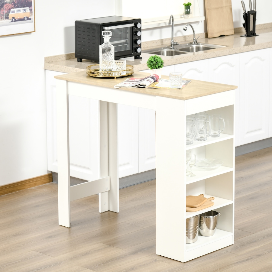 Image 965824_ALTMORE5.jpg, Product 965-824 / Price $139.99, HOMCOM Bar Table, High Top Pub Table with 4 Storage Shelves for Home Bar Kitchen from HOMCOM on TSC.ca's Home & Garden department