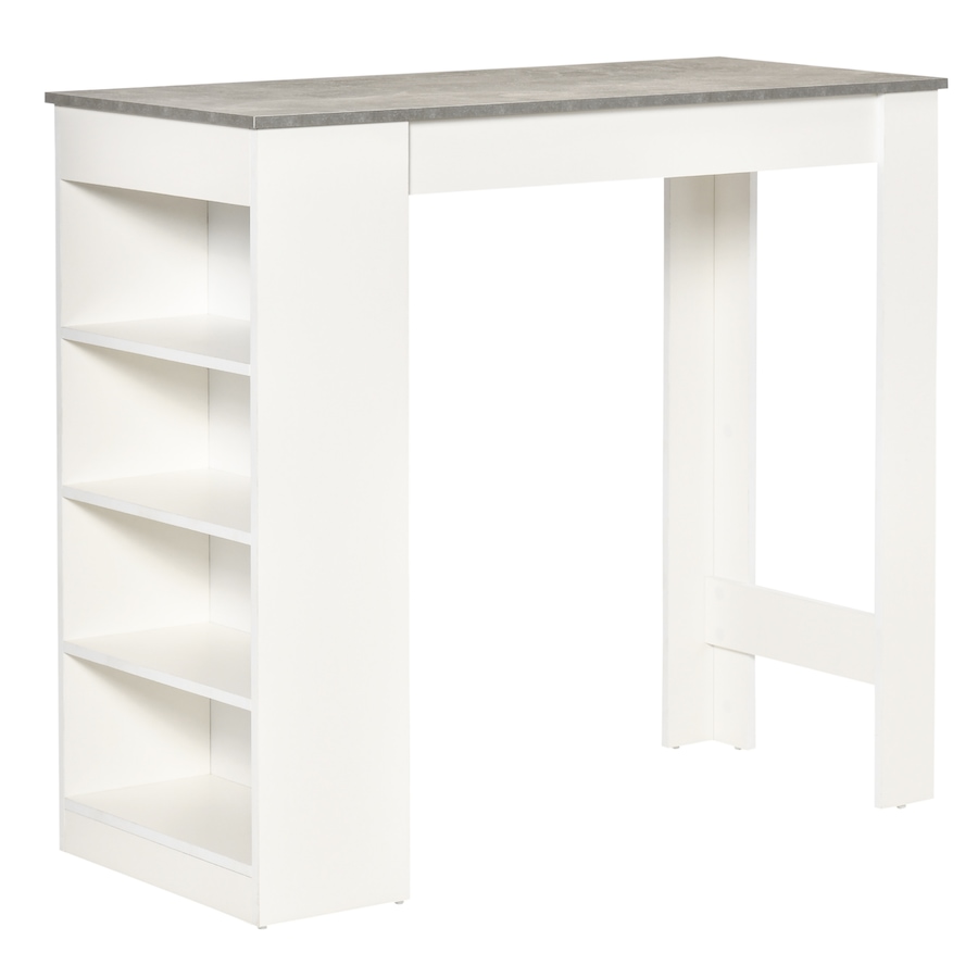 Image 965824_ST02.jpg, Product 965-824 / Price $139.99, HOMCOM Bar Table, High Top Pub Table with 4 Storage Shelves for Home Bar Kitchen from HOMCOM on TSC.ca's Home & Garden department