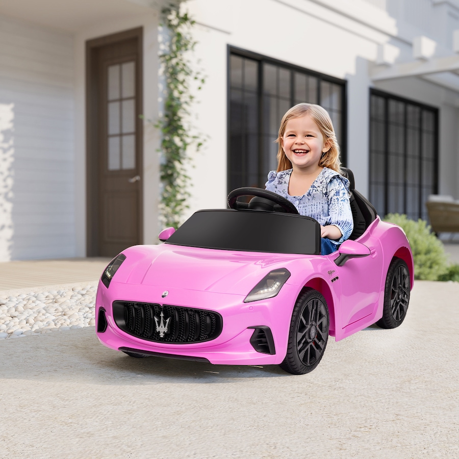 Image 965907_ALTMORE1.jpg, Product 965-907 / Price $160.99, Qaba 12V Maserati Gran Turismo Licensed Electric Car for Kids, Pink from Qaba on TSC.ca's Toys & Hobbies department