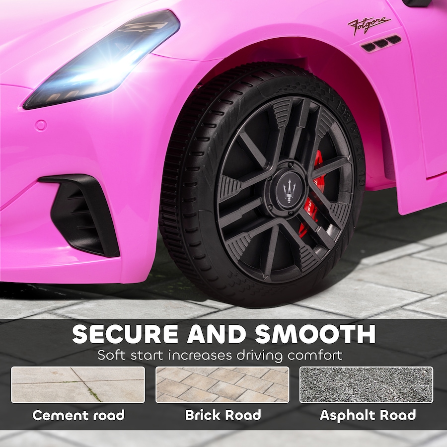 Image 965907_ALTMORE5.jpg, Product 965-907 / Price $160.99, Qaba 12V Maserati Gran Turismo Licensed Electric Car for Kids, Pink from Qaba on TSC.ca's Toys & Hobbies department