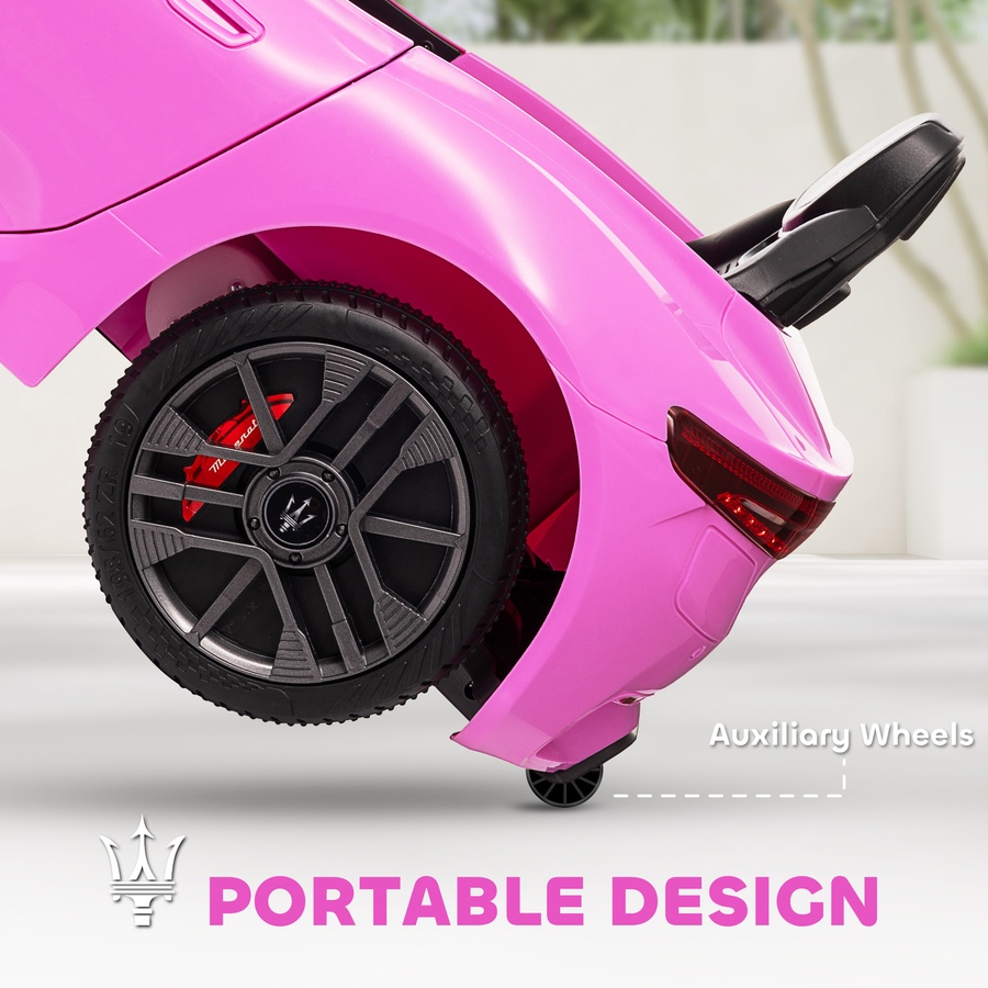 Image 965907_ALTMORE7.jpg, Product 965-907 / Price $160.99, Qaba 12V Maserati Gran Turismo Licensed Electric Car for Kids, Pink from Qaba on TSC.ca's Toys & Hobbies department