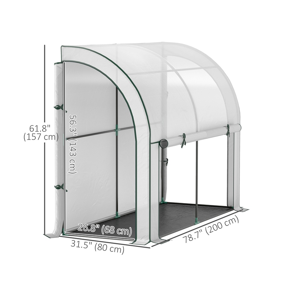 Image 965930_ALTMORE10.jpg, Product 965-930 / Price $66.99 - $79.99, Outsunny Lean-to Greenhouse, Gardening Green House with PE Cover from Outsunny on TSC.ca's Home & Garden department