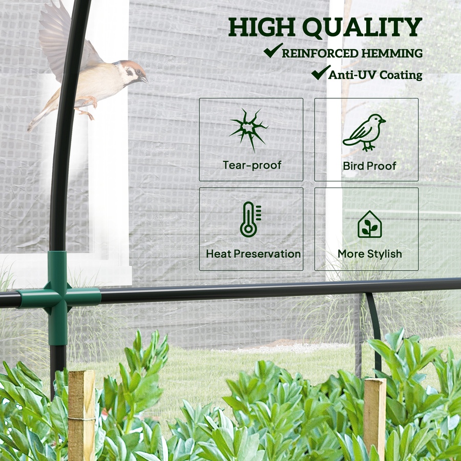 Image 965930_ALTMORE4.jpg, Product 965-930 / Price $66.99 - $79.99, Outsunny Lean-to Greenhouse, Gardening Green House with PE Cover from Outsunny on TSC.ca's Home & Garden department