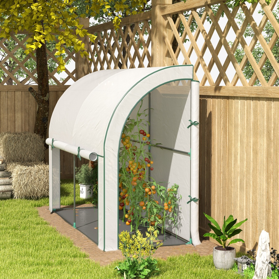 Image 965930_ALTMORE9.jpg, Product 965-930 / Price $66.99 - $79.99, Outsunny Lean-to Greenhouse, Gardening Green House with PE Cover from Outsunny on TSC.ca's Home & Garden department