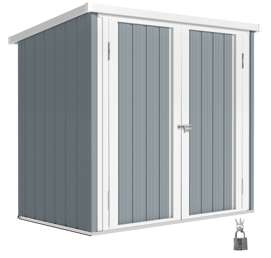 Image 965932.jpg, Product 965-932 / Price $169.99, Outsunny 5' x 3' Metal Garden Storage Shed Tool House with Double Doors from Outsunny on TSC.ca's Home & Garden department