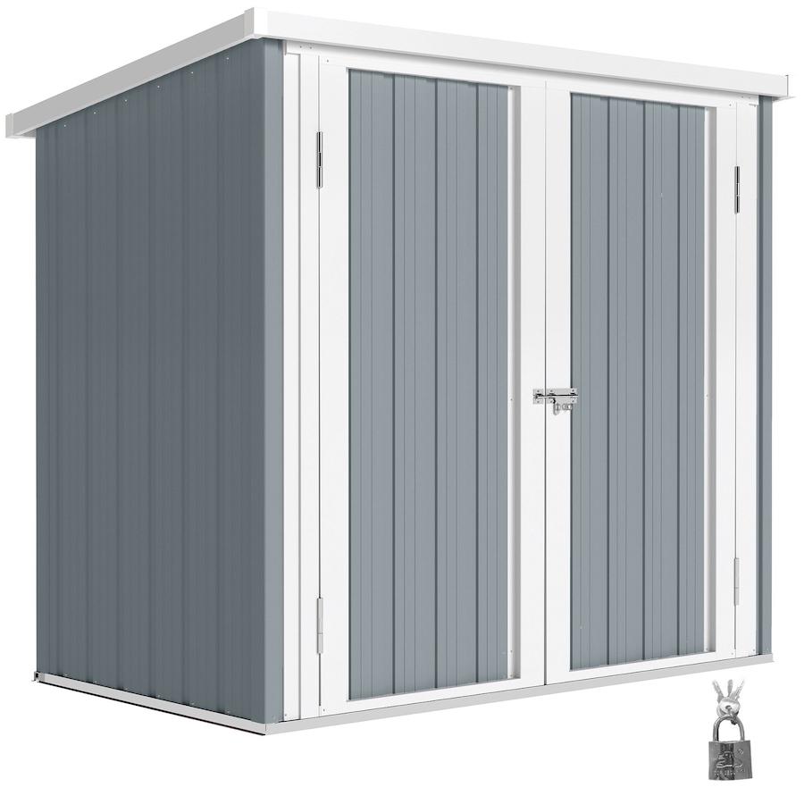 Image 965932.jpg, Product 965-932 / Price $229.99, Outsunny 5' x 3' Metal Garden Storage Shed Tool House with Double Doors from Outsunny on TSC.ca's Home & Garden department