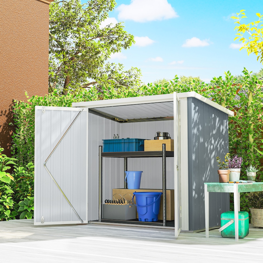 Image 965932_ALTMORE1.jpg, Product 965-932 / Price $229.99, Outsunny 5' x 3' Metal Garden Storage Shed Tool House with Double Doors from Outsunny on TSC.ca's Home & Garden department
