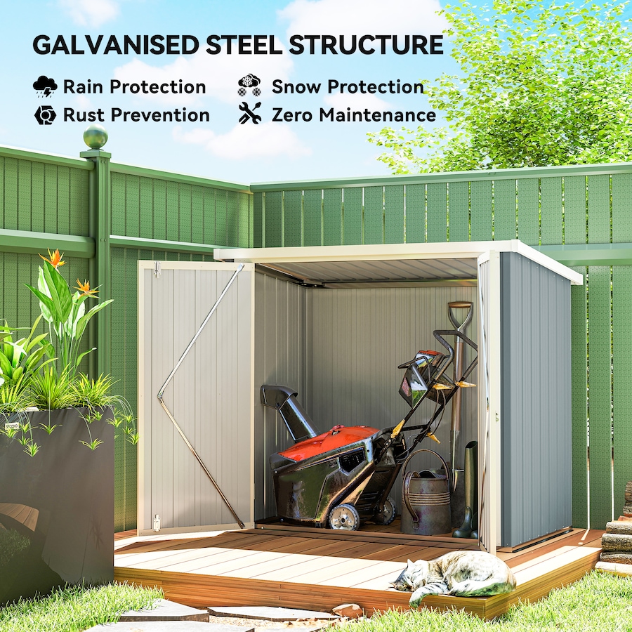 Image 965932_ALTMORE3.jpg, Product 965-932 / Price $229.99, Outsunny 5' x 3' Metal Garden Storage Shed Tool House with Double Doors from Outsunny on TSC.ca's Home & Garden department