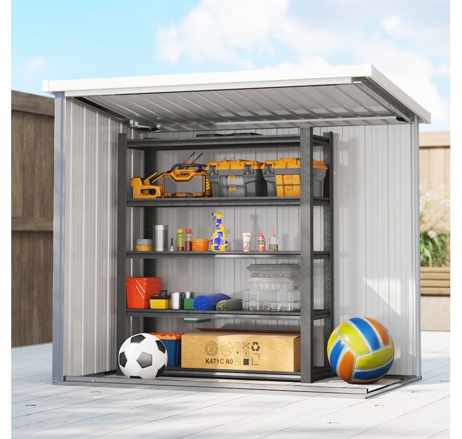 Image 965932_ALTMORE6.jpg, Product 965-932 / Price $169.99, Outsunny 5' x 3' Metal Garden Storage Shed Tool House with Double Doors from Outsunny on TSC.ca's Home & Garden department