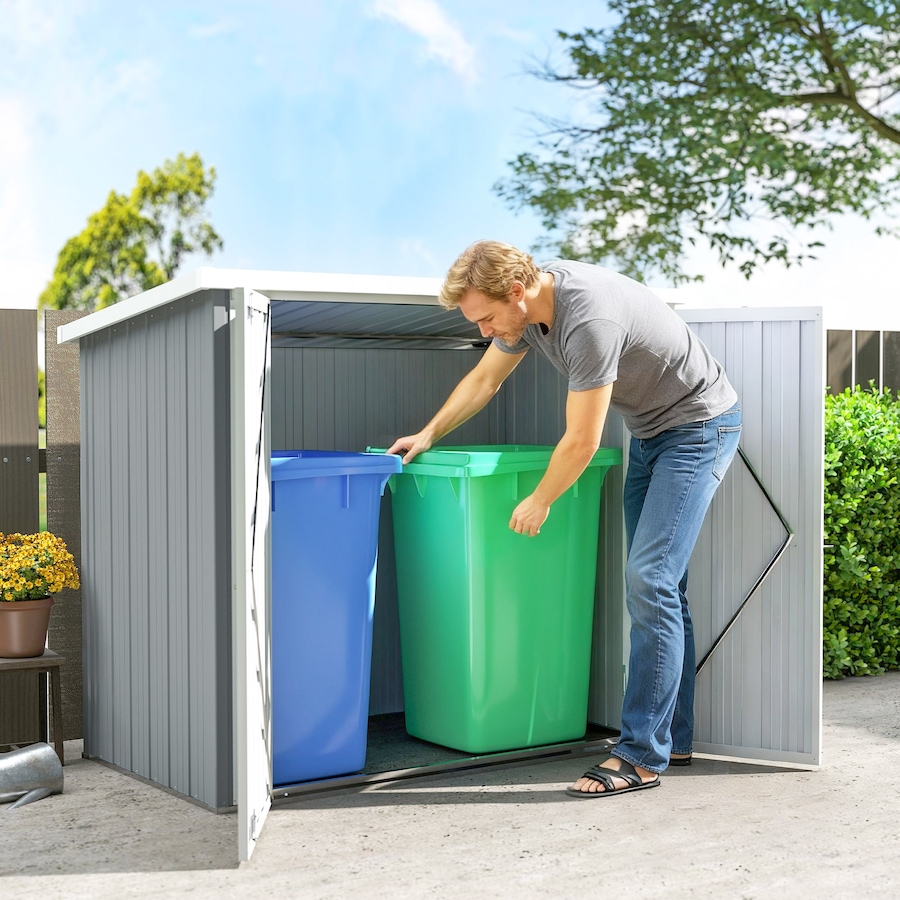 Image 965932_ALTMORE8.jpg, Product 965-932 / Price $229.99, Outsunny 5' x 3' Metal Garden Storage Shed Tool House with Double Doors from Outsunny on TSC.ca's Home & Garden department