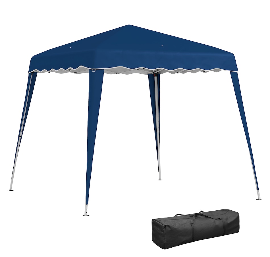 Image 965934.jpg, Product 965-934 / Price $104.99, Outsunny 8' x 8' Pop Up Canopy Foldable Outdoor Canopy Tent w/ Bag, Blue from Outsunny on TSC.ca's Home & Garden department
