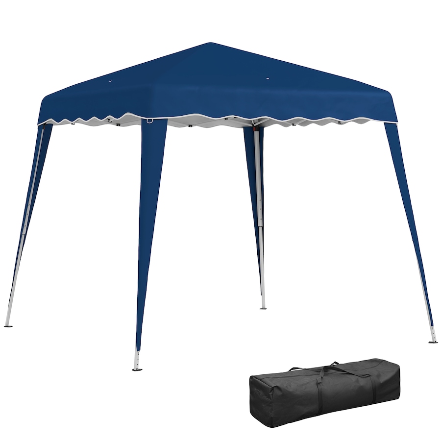 Image 965934.jpg, Product 965-934 / Price $89.99, Outsunny 8' x 8' Pop Up Canopy Foldable Outdoor Canopy Tent w/ Bag, Blue from Outsunny on TSC.ca's Home & Garden department