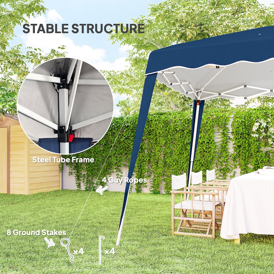 Image 965934_ALTMORE5.jpg, Product 965-934 / Price $89.99, Outsunny 8' x 8' Pop Up Canopy Foldable Outdoor Canopy Tent w/ Bag, Blue from Outsunny on TSC.ca's Home & Garden department