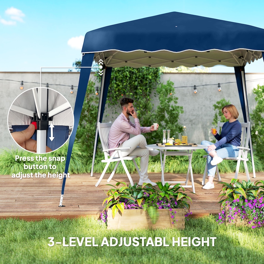 Image 965934_ALTMORE6.jpg, Product 965-934 / Price $89.99, Outsunny 8' x 8' Pop Up Canopy Foldable Outdoor Canopy Tent w/ Bag, Blue from Outsunny on TSC.ca's Home & Garden department
