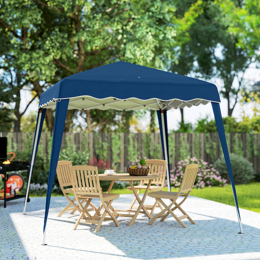Image 965934_ALTMORE7.jpg, Product 965-934 / Price $89.99, Outsunny 8' x 8' Pop Up Canopy Foldable Outdoor Canopy Tent w/ Bag, Blue from Outsunny on TSC.ca's Home & Garden department