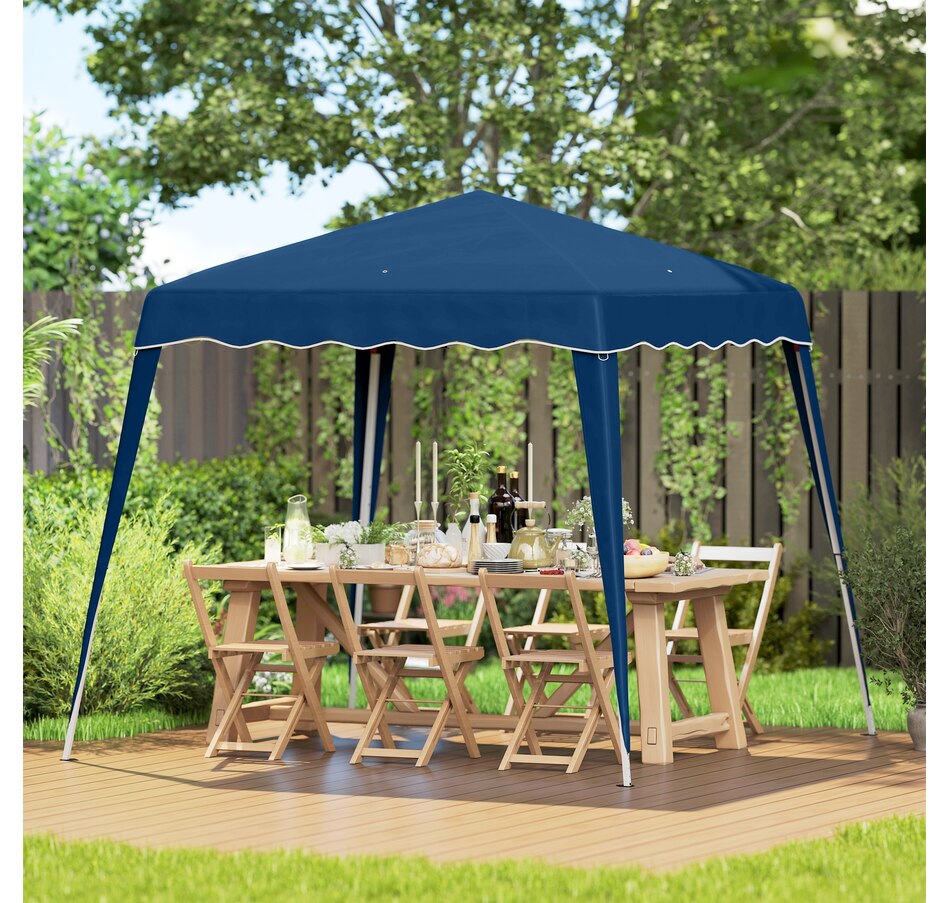 Image 965934_ALTMORE8.jpg, Product 965-934 / Price $104.99, Outsunny 8' x 8' Pop Up Canopy Foldable Outdoor Canopy Tent w/ Bag, Blue from Outsunny on TSC.ca's Home & Garden department