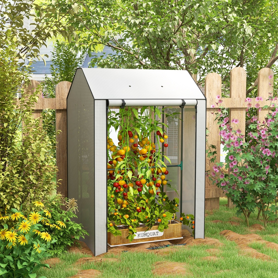 Image 965935_ALTMORE1.jpg, Product 965-935 / Price $46.99, Outsunny Mini Greenhouse Portable Tomato Greenhouse with Vents, White from Outsunny on TSC.ca's Home & Garden department