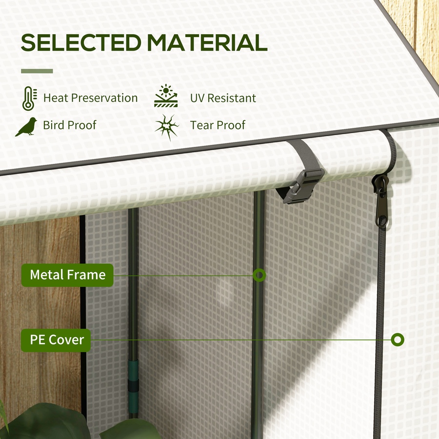 Image 965935_ALTMORE3.jpg, Product 965-935 / Price $46.99, Outsunny Mini Greenhouse Portable Tomato Greenhouse with Vents, White from Outsunny on TSC.ca's Home & Garden department