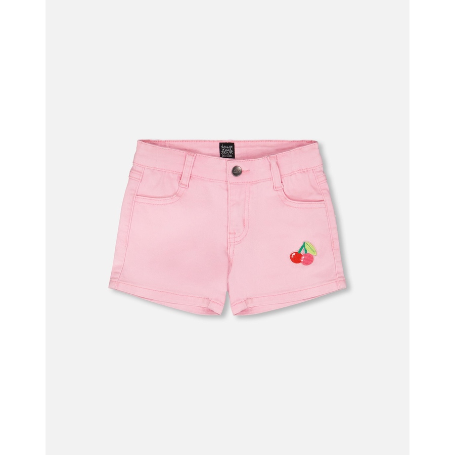 Image 967936_ST01.jpg, Product 967-936 / Price $23.00, Cherry Embroidery Denim Shorts from Deux par Deux on TSC.ca's Fashion department
