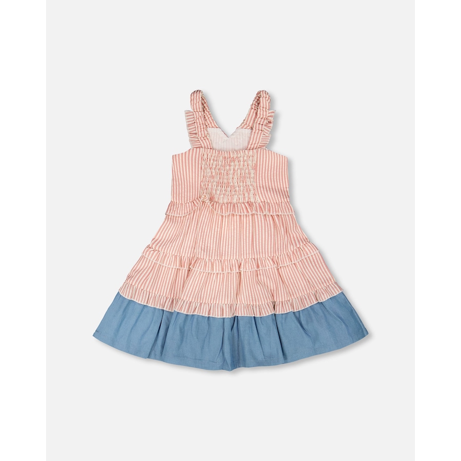 Image 967954_ALTMORE2.jpg, Product 967-954 / Price $31.00, Poplin and Chambray Stripes Sleeveless Dress from Deux par Deux on TSC.ca's Fashion department