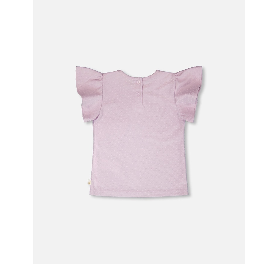 Image 967970_ALTMORE3.jpg, Product 967-970 / Price $33.00, Jersey Flutter Sleeves Clover T-Shirt from Deux par Deux on TSC.ca's Fashion department