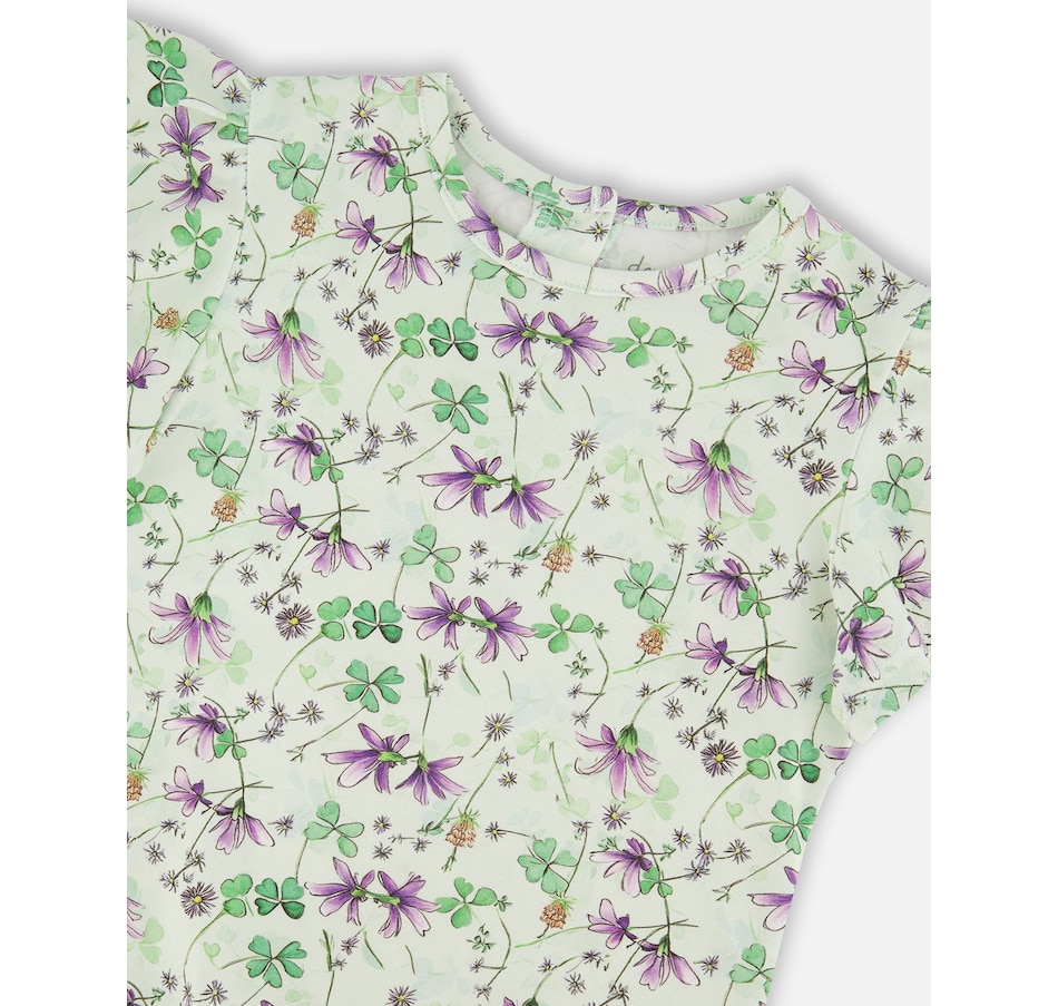 Image 967971_ALTMORE3.jpg, Product 967-971 / Price $30.00, Jersey Flutter Sleeves Printed Flowers T-Shirt from Deux par Deux on TSC.ca's Fashion department