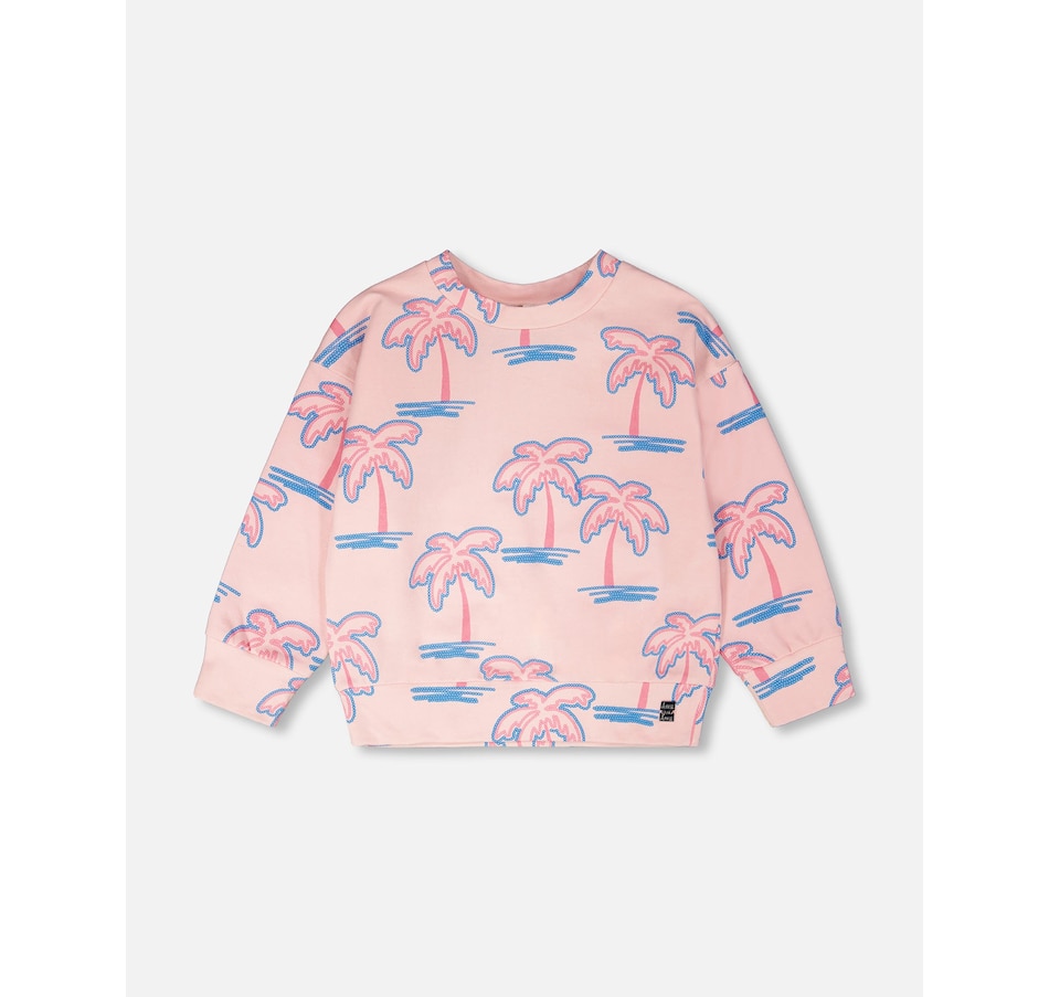 Image 967983.jpg, Product 967-983 / Price $38.40 - $40.00, French Terry Long Sleeve Palm Sweatshirt from Deux par Deux on TSC.ca's Fashion department