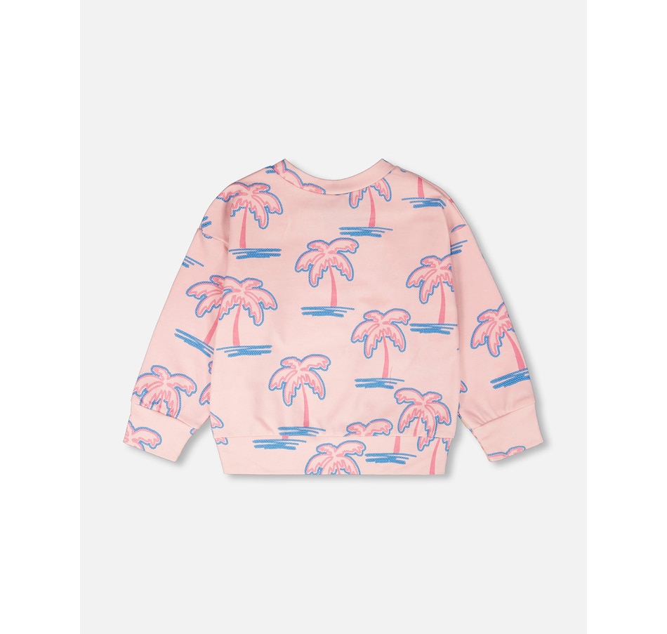 Image 967983_ALTMORE3.jpg, Product 967-983 / Price $38.40 - $40.00, French Terry Long Sleeve Palm Sweatshirt from Deux par Deux on TSC.ca's Fashion department