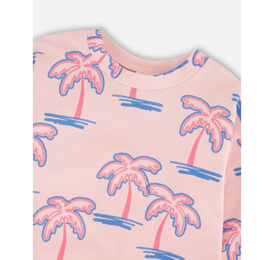 Image 967983_ALTMORE4.jpg, Product 967-983 / Price $38.40 - $40.00, French Terry Long Sleeve Palm Sweatshirt from Deux par Deux on TSC.ca's Fashion department