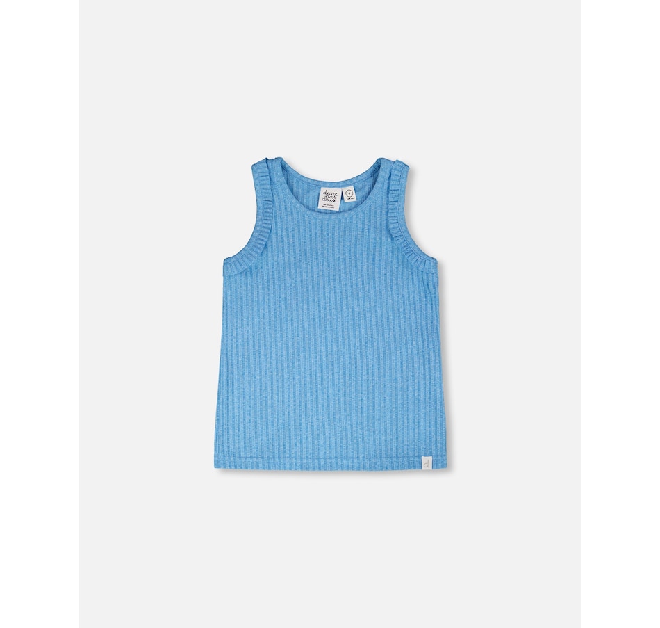 Image 967986_ST01.jpg, Product 967-986 / Price $32.00 - $34.00, Sleeveless Stright Fit Rib Tank Top from Deux par Deux on TSC.ca's Fashion department