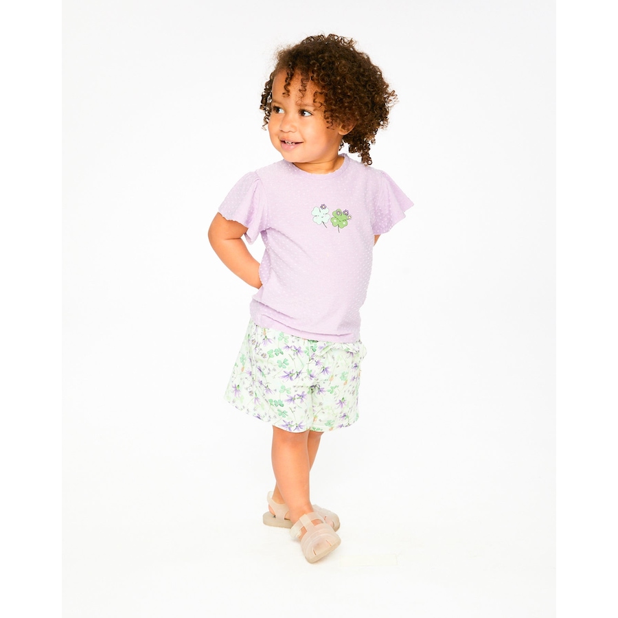 Image 967988_ALTMORE2.jpg, Product 967-988 / Price $15.00, Jersey Flutter Sleeves Clover Print T-Shirt from Deux par Deux on TSC.ca's Fashion department