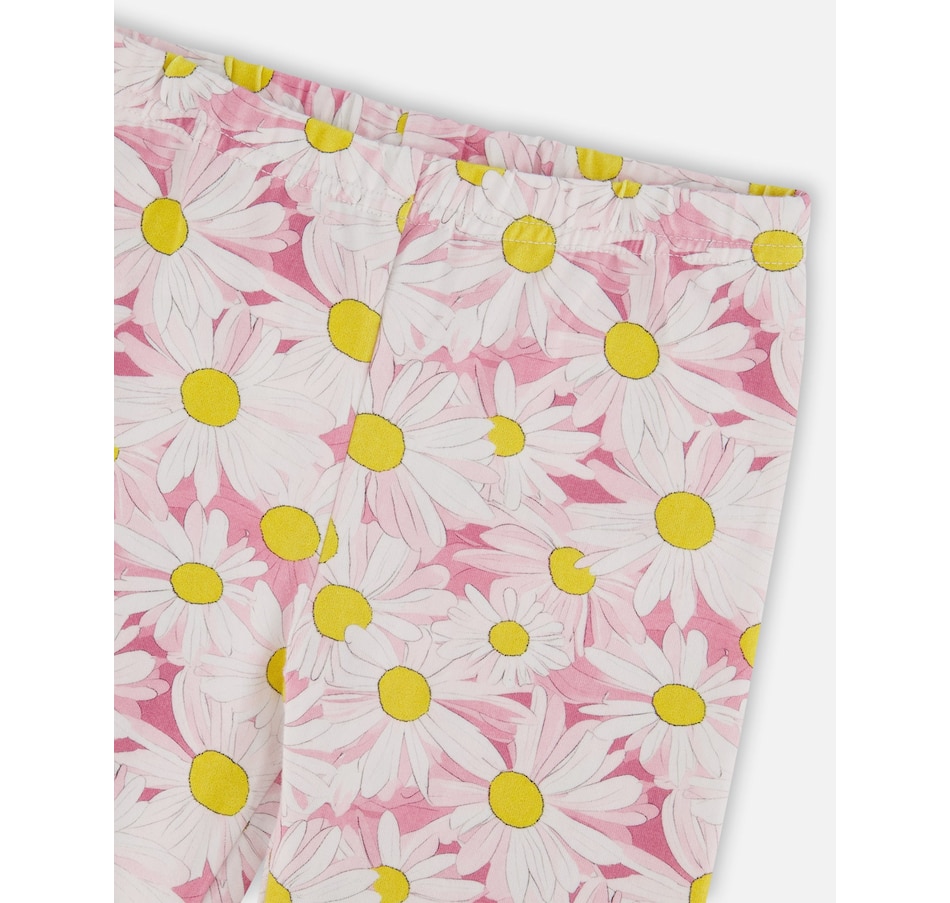 Image 968004_ALTMORE3.jpg, Product 968-004 / Price $30.00 - $32.00, Jersey Daisies Capri Leggings from Deux par Deux on TSC.ca's Fashion department