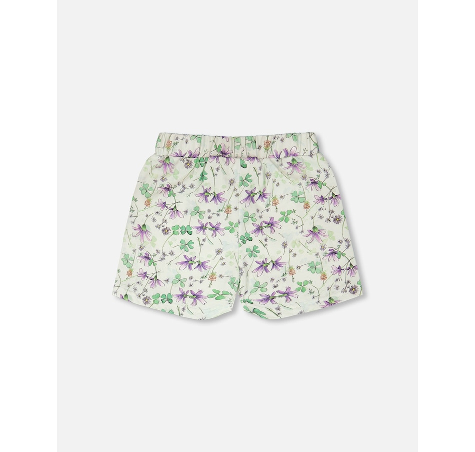 Image 968018_ALTMORE3.jpg, Product 968-018 / Price $30.00, Relaxed Cut Jersey Printed Flowers Shorts from Deux par Deux on TSC.ca's Fashion department