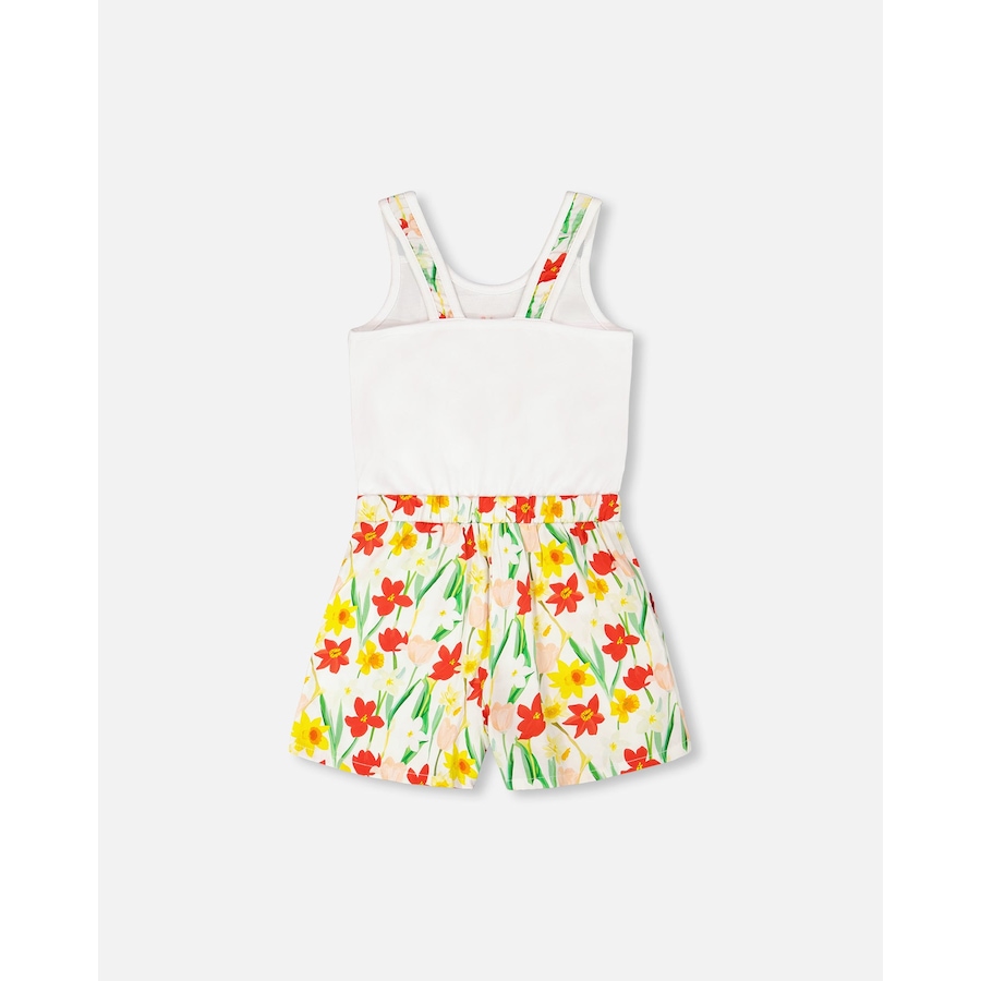 Image 968034_ALTMORE2.jpg, Product 968-034 / Price $26.50 - $28.50, Jersey and Viscose Sleeveless Flower Romper from Deux par Deux on TSC.ca's Fashion department
