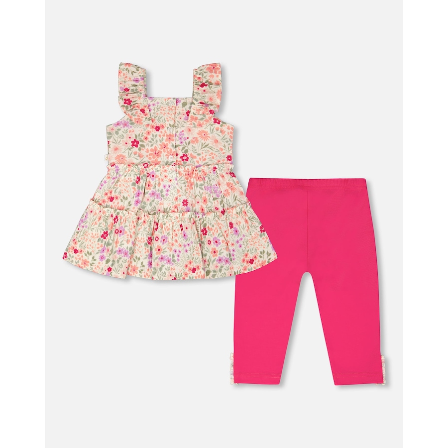 Image 968056_ALTMORE2.jpg, Product 968-056 / Price $34.50, Tunic and Organic Cotton Flowers Capri Set from Deux par Deux on TSC.ca's Fashion department