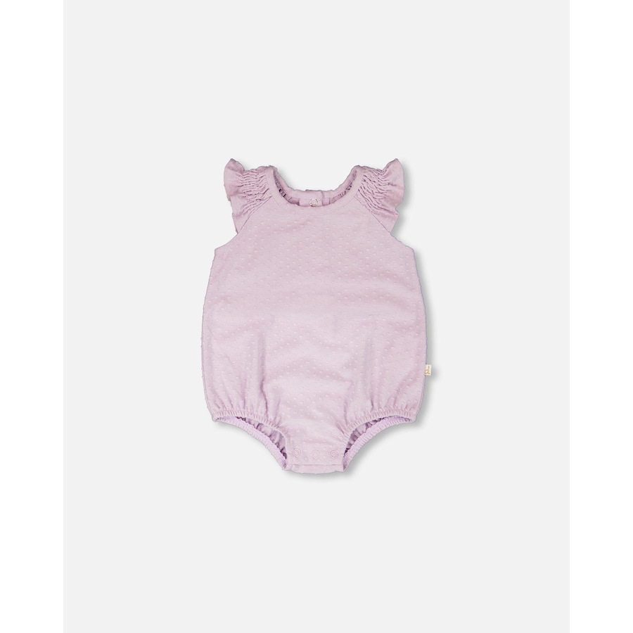 Image 968065_ST01.jpg, Product 968-065 / Price $17.50, Jersey Flutter Sleeves Romper from Deux par Deux on TSC.ca's Fashion department