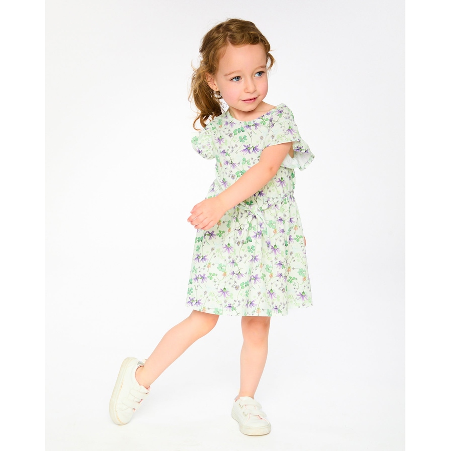 Image 968070_ALTMORE1.jpg, Product 968-070 / Price $28.00, Jersey Flutter Sleeves Flowers Dress from Deux par Deux on TSC.ca's Fashion department