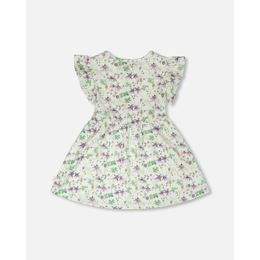 Image 968070_ALTMORE2.jpg, Product 968-070 / Price $28.00, Jersey Flutter Sleeves Flowers Dress from Deux par Deux on TSC.ca's Fashion department