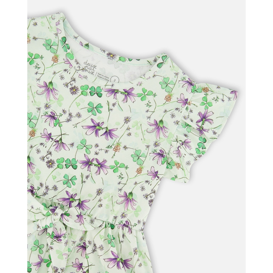 Image 968070_ALTMORE3.jpg, Product 968-070 / Price $28.00, Jersey Flutter Sleeves Flowers Dress from Deux par Deux on TSC.ca's Fashion department