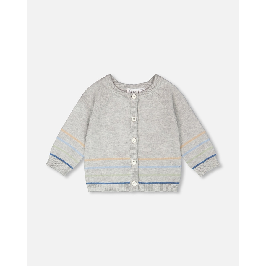 Image 968080_ST01.jpg, Product 968-080 / Price $23.50, Boy Cotton Knit Striped Button Front Cardigan from Deux par Deux on TSC.ca's Fashion department