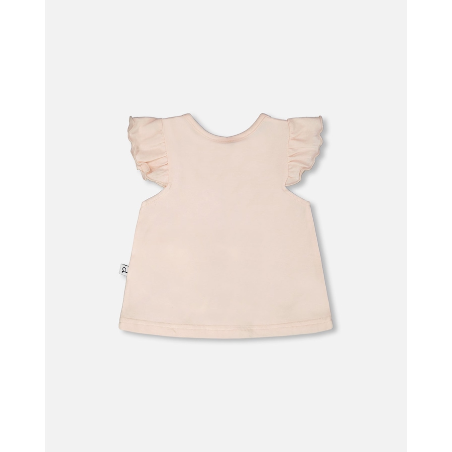 Image 968134_ALTMORE1.jpg, Product 968-134 / Price $19.50, Organic Cotton Jersey Top and Peach Animal Printed Short Set from Deux par Deux on TSC.ca's Fashion department