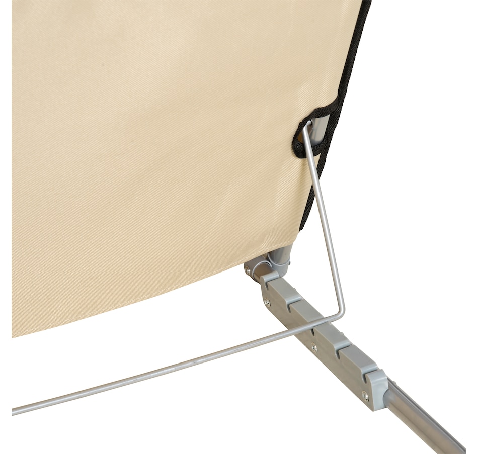 Image 968156_ALTMORE7.jpg, Product 968-156 / Price $49.99, Outsunny 2 Pcs Folding Beach Lounge Chair w/ Pillow, Beige from Outsunny on TSC.ca's Health & Fitness department