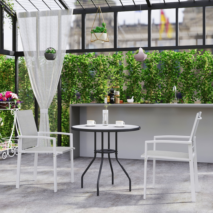 Image 968161_ALTMORE8.jpg, Product 968-161 / Price $109.99, Outsunny Set of 2 Outdoor Garden Chairs, Stackable Patio Dining Chairs from Outsunny on TSC.ca's Home & Garden department